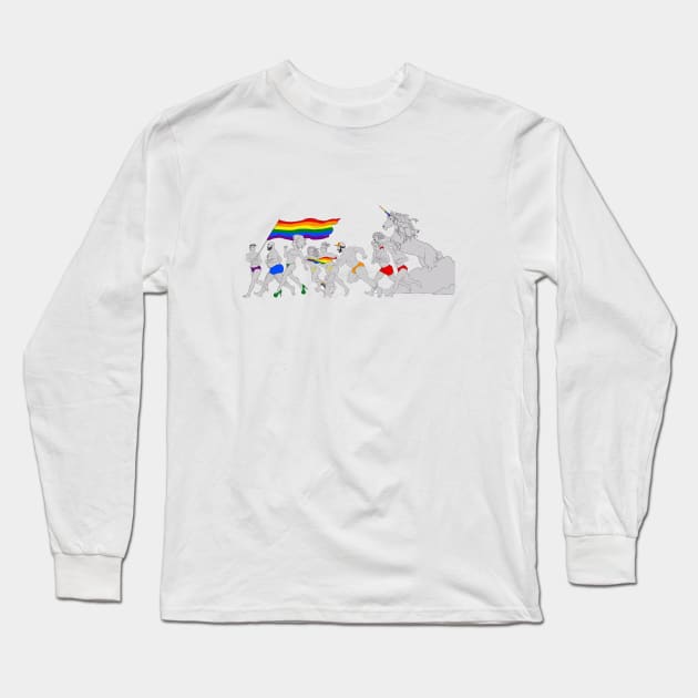 LGBT+ Pride Long Sleeve T-Shirt by DorothyGoesGlamping